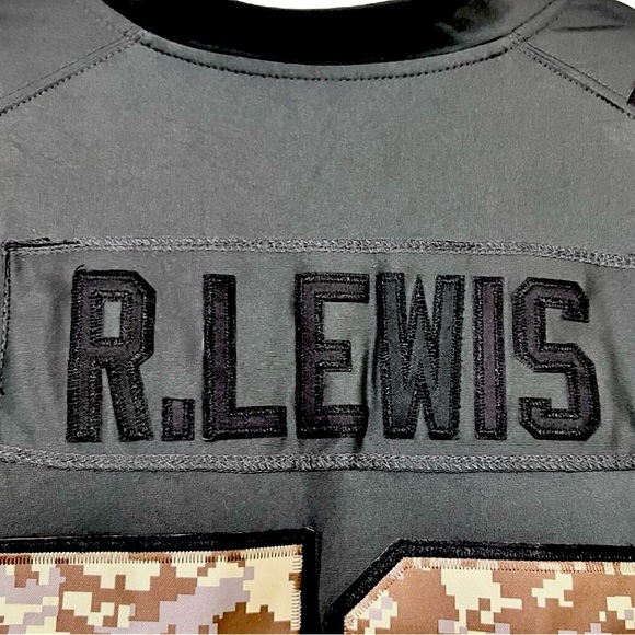 Nike NFL Ray Lewis Baltimore Salute to Service Jersey in Black. Size Large. - Picture 5 of 10